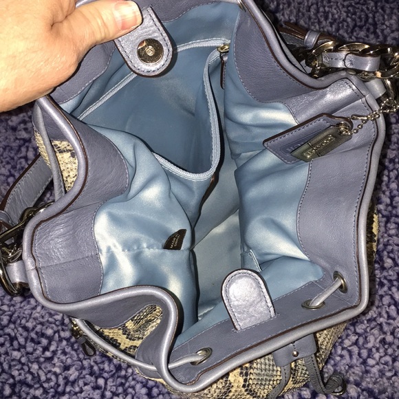 Host Pick 💙 Authentic Coach Limited Edition Blue Python 💙 - Picture 7 of 8